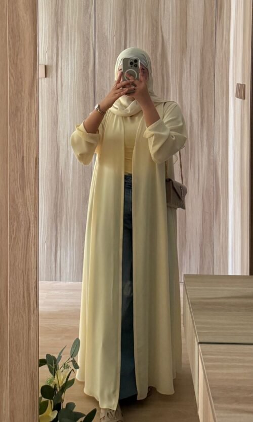 Butter Yellow Abaya
